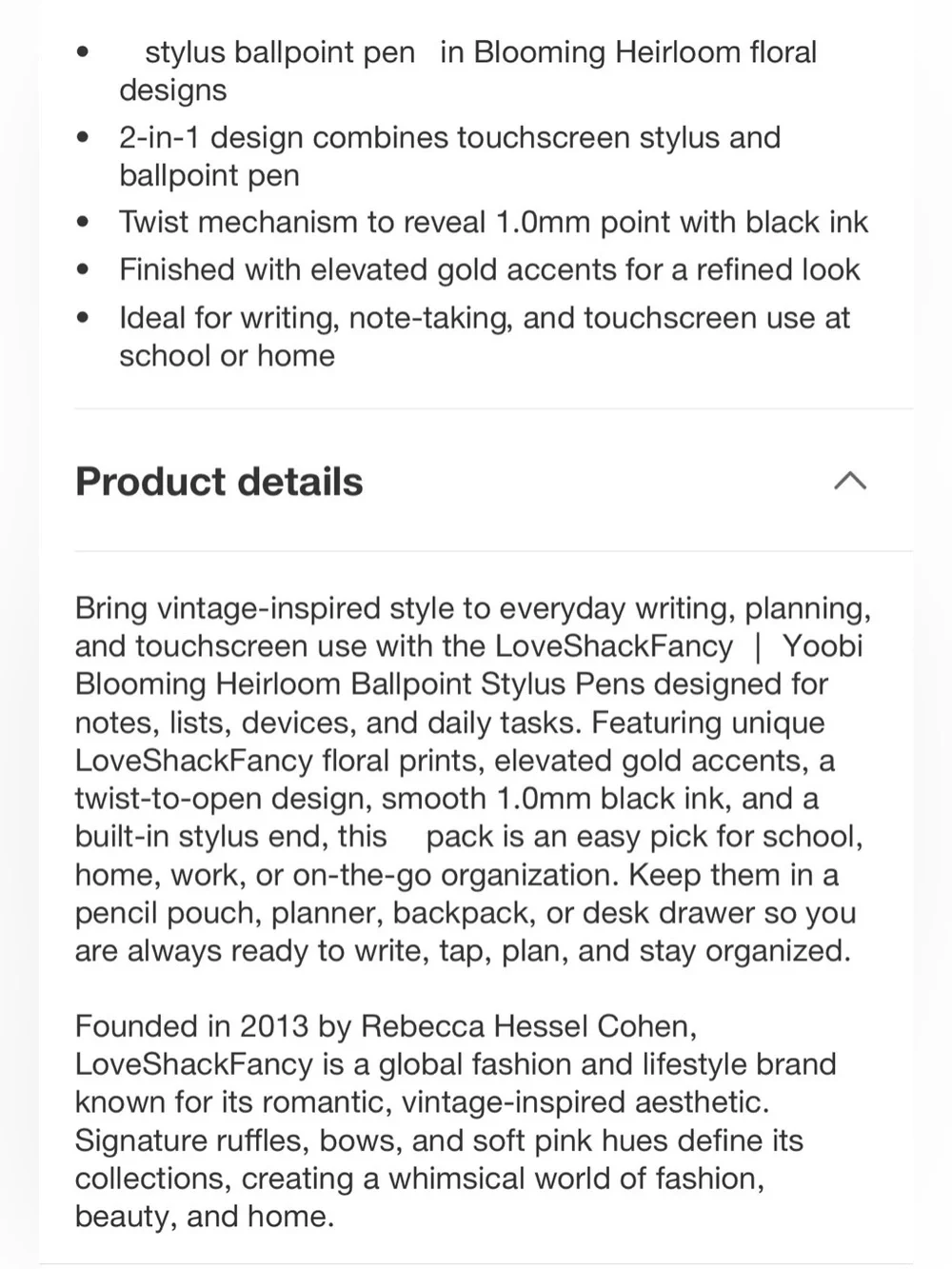 LoveShackFancy target yoobi